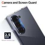 Foluu Clear Case for Samsung Galaxy Z Fold 6 with Front Built-in Screen Protector - Scratch Resistant Hard PC Back Bumper Protective Shockproof Cover for Samsung Galaxy Z Fold6 5G 2024