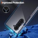 Foluu Clear Case for Samsung Galaxy Z Fold 6 with Front Built-in Screen Protector - Scratch Resistant Hard PC Back Bumper Protective Shockproof Cover for Samsung Galaxy Z Fold6 5G 2024