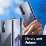 Foluu Clear Case for Samsung Galaxy Z Fold 6 with Front Built-in Screen Protector - Scratch Resistant Hard PC Back Bumper Protective Shockproof Cover for Samsung Galaxy Z Fold6 5G 2024