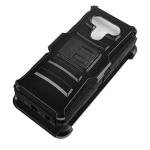 CELZEN - for LG K51, LG Reflect (LM-K500) - Hybrid Phone Case w/Stand/Belt Clip Holster - CV1 Black