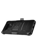 CELZEN - for LG K51, LG Reflect (LM-K500) - Hybrid Phone Case w/Stand/Belt Clip Holster - CV1 Black