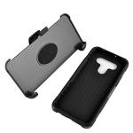 CELZEN - for LG K51, LG Reflect (LM-K500) - Hybrid Phone Case w/Stand/Belt Clip Holster - CV1 Black