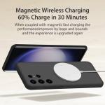 Original For Magsafe Silicone Case For Samsung Galaxy S22 S23 S24 S25 Ultra S21 FE Wireless Charging Magnetic Cover Accessories