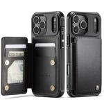 Vinich for iPhone 17 Pro Wallet Case with Card Holder, RFID Blocking Credit Slots Kickstand Shockproof Phone Cover Fit for iPhone 17 Pro 6.3" Black