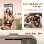 GVIEWIN for iPhone 16 Pro Case Compatible with MagSafe, [Military Grade Protection] [Screen Protector] Full Camera Protection Floral Translucent Women Magnetic Phone Case, Floratopia/Brown