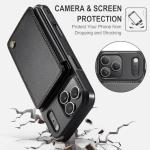 Vinich for iPhone 17 Pro Wallet Case with Card Holder, RFID Blocking Credit Slots Kickstand Shockproof Phone Cover Fit for iPhone 17 Pro 6.3" Black