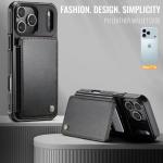 Vinich for iPhone 17 Pro Wallet Case with Card Holder, RFID Blocking Credit Slots Kickstand Shockproof Phone Cover Fit for iPhone 17 Pro 6.3" Black