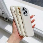 A set of three minimalist white phone cases, designed to prevent drops, compatible with iPhone 16, 16 Pro Max, 16 Plus, 16 Pro,