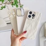 A set of three minimalist white phone cases, designed to prevent drops, compatible with iPhone 16, 16 Pro Max, 16 Plus, 16 Pro,