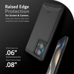 TUDIA Merge [Military Grade] Designed for Motorola Edge 2024 Case 5G - [Drop Tested] Dual Layer Shockproof Slim Heavy Duty Moto Edge 2024 Cases - Matte Black
