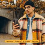 Lanhiem for Samsung Galaxy S23 FE Case, IP68 Waterproof Dustproof with Built-in Screen Protector, Heavy Duty Full Body Protective Phone Case for Galaxy S23 FE 5G, Black