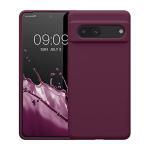 kwmobile Case Compatible with Google Pixel 7 Case - TPU Silicone Phone Cover with Soft Finish - Bordeaux Violet