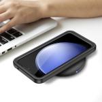 Lanhiem for Samsung Galaxy S23 FE Case, IP68 Waterproof Dustproof with Built-in Screen Protector, Heavy Duty Full Body Protective Phone Case for Galaxy S23 FE 5G, Black