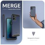 TUDIA Merge Motorola Moto G 5G 2024 Case - Dual Layer [Military Grade] Phone Case, Shockproof, Slim, Non-Slip, Heavy Duty Protective Phone Case - Protector Phone Cover - Indigo Blue