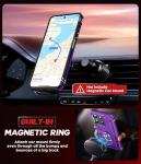 LeYi for Phone Case for Moto G 2025: with Galss Screen Protector and Camera Lens Protector, Rugged Shockproof Magnetic Ring Kickstand Cell Cases Cover Funda para Motorola Moto G 5G 2025 Case, Purple