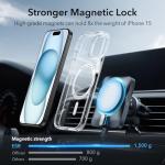 ESR for iPhone 15 Plus Case, Compatible with MagSafe, Military-Grade Protection, Yellowing Resistant, Scratch-Resistant Back, Magnetic Phone Case for iPhone 15 Plus, Classic Series, Clear