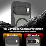 for Google Pixel 10 Pro Case with Magsafe Magnetic Slim Shockproof Protective Case,Translucent Matte Back with Lanyard Strap and 2 * 9H Tempered Glass Screen Protector Phone Cover 6.3-inch-Black