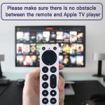 Replacement Apple TV Remote for Apple TV 4K/Gen 1 2 3 4/ HD A2843 A2737 A2169 A1842 A1625 A1427 A1469 A1378 A1218 (No Voice)