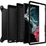 OtterBox Defender Series Case for Samsung Galaxy S22 Ultra (Only) - Holster Clip Included - Microbial Defense Protection - Non-Retail Packaging - Black