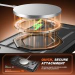 TONGATE for iPhone 17 Pro Max Case with 360° Spin Magnetic Stand, [Compatible with MagSafe][Military-Grade Protection] with Privacy Screen Protector & Camera Control Cover for iPhone 17 ProMax, Black