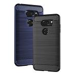 Phone Case for LG V35 ThinQ V30 Plus with Tempered Glass Screen Protector Slim Accessories Silicone Protective Cell Cover LGV30 LGV35 LG30 LG35 Thin Q V35thinq V30plus V 30 35 V30+ V30s 30Plus 35thinq