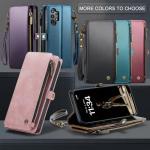 Defencase Compatible with Galaxy A32 5G Case Wallet with RFID Blocking Card Holder for Women Men, PU Leather Magnetic Snap Flip Zipper Strap Wallet Phone Case Fit for Samsung Galaxy A32 5G, Coffee