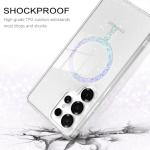 BENTOBEN for Samsung S25 Ultra Case Clear Glitter, Galaxy S25Ultra Magnetic Phone Case [Compatible with MagSafe] Shockproof S25 Ultra 6.9-inch Cute Cover for Women Girl, Shine Bling Clear Glitter