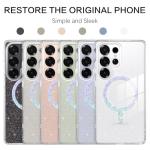BENTOBEN for Samsung S25 Ultra Case Clear Glitter, Galaxy S25Ultra Magnetic Phone Case [Compatible with MagSafe] Shockproof S25 Ultra 6.9-inch Cute Cover for Women Girl, Shine Bling Clear Glitter
