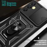 Armor Case For Samsung Galaxy M15 M35 M55 5G M14 M34 M54 M23 M33 M53 Cover Lens Protection Ring Magnetic Holder Coque Fundas