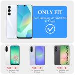 Pepmune for Samsung Galaxy A16/A16 5G Case, Curly Wavy Frame Hard Translucent Clear Bumper Cover for Women Men Compatible with Magsafe Shockproof TPU Phone Case for Samsung Galaxy A16 5G/A16, Pink