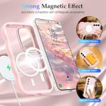 Pepmune for Samsung Galaxy A16/A16 5G Case, Curly Wavy Frame Hard Translucent Clear Bumper Cover for Women Men Compatible with Magsafe Shockproof TPU Phone Case for Samsung Galaxy A16 5G/A16, Pink