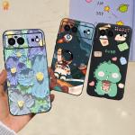 For Google Pixel 6 Case Cute Kawaii Cat Clear Silicone Shockproof Cover Capa For Google 6 Pixel 6 Pixel6 Phone Shell Funda Coque