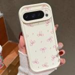Cute Pink Bow Print TPU Phone Protector Case For Google Pixel 10 9 Pro XL 8 Pro 9A 8A 7A ShockProof Cover For Pixel 10 9 8 7 Pro