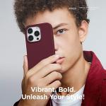 elago Compatible with iPhone 15 Pro Case, Liquid Silicone Case, Full Body Protective Cover, Shockproof, Slim Phone, Anti-Scratch Soft Microfiber Lining, 6.1 inch (Burgundy)