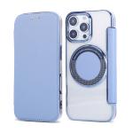 Luxury Clear Flip Leather Slot Card Bag Magnet Magnetic Phone Case For iPhone 16E 15 16 17 Pro Max Plus 14 13 12 Plated Cover