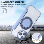 Luxury Clear Flip Leather Slot Card Bag Magnet Magnetic Phone Case For iPhone 16E 15 16 17 Pro Max Plus 14 13 12 Plated Cover