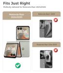 Magnetic for Motorola Razr 2025/2024 Case with Built-in Screen Protector, for Moto Razr 2025/2024 Case [Compatible with MagSafe][Hinge Protection] – Hard PC Anti-Scratch Shockproof Slim Cover -Black