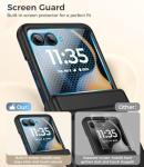 Magnetic for Motorola Razr 2025/2024 Case with Built-in Screen Protector, for Moto Razr 2025/2024 Case [Compatible with MagSafe][Hinge Protection] – Hard PC Anti-Scratch Shockproof Slim Cover -Black