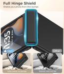 Magnetic for Motorola Razr 2025/2024 Case with Built-in Screen Protector, for Moto Razr 2025/2024 Case [Compatible with MagSafe][Hinge Protection] – Hard PC Anti-Scratch Shockproof Slim Cover -Black