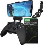 Orzly Xbox Series X Controller Mobile Gaming Clip, Xbox Controller Phone Mount Adjustable Phone Holder Clamp Compatible with Xbox Series X|S, Xbox One, Xbox One S, Xbox One X - Carbon Black