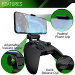 Orzly Xbox Series X Controller Mobile Gaming Clip, Xbox Controller Phone Mount Adjustable Phone Holder Clamp Compatible with Xbox Series X|S, Xbox One, Xbox One S, Xbox One X - Carbon Black