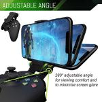 Orzly Xbox Series X Controller Mobile Gaming Clip, Xbox Controller Phone Mount Adjustable Phone Holder Clamp Compatible with Xbox Series X|S, Xbox One, Xbox One S, Xbox One X - Carbon Black