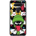 Skinit Clear Phone Case Compatible with LG K51/Q51 - Officially Licensed Looney Tunes Marvin The Martian Striped Patches Design