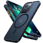 TORRAS Stronger Magnetic for iPhone 13 Pro Case, 12FT Military Grade Drop Tested, Compatible with MagSafe, Slim Protective Matte Silicone for iPhone 13 Pro Phone Case 6.1'', Translucent Black