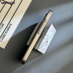 Luxury Plating Stripes Case For iPhone 13 14 15 16 17 Pro Max Air Ultra Thin Matte Cover For iPhone 15 Plus Hard Shockroof Case