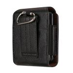 Leather Phone Holster Compatible with Samsung Galaxy Z Flip 7 6 5 4 3 2 1 5G Belt Case, Leather Mens Waist Pouch with Belt Loop Cover Carrying Case Compatible with Motorola Razr Plus, Moto Razr 5G