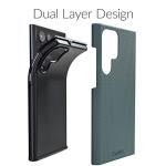 Crave Dual Guard for Samsung Galaxy S22 Ultra, Forest Green, Cellular Phone Case, Shockproof Protection, Dual Layer, TPU/PC