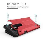 Asuwish Phone Case for LG G7 ThinQ with Tempered Glass Screen Protector Cover and Slim Cell Accessories Protective LGG7 One G 7 Plus LG7 Fit LG7ThinQ 7G Thin Q G7+ G7thinq LGG7thinq Women Men Red