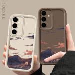 Landscape Mountain Cloud Phone Case For Samsung Galaxy S25 S24 S23 S22 S21 S20 Plus FE Note 20 Ultra A25 A35 A55 Silicone Cover