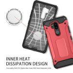 Asuwish Phone Case for LG G7 ThinQ with Tempered Glass Screen Protector Cover and Slim Cell Accessories Protective LGG7 One G 7 Plus LG7 Fit LG7ThinQ 7G Thin Q G7+ G7thinq LGG7thinq Women Men Red